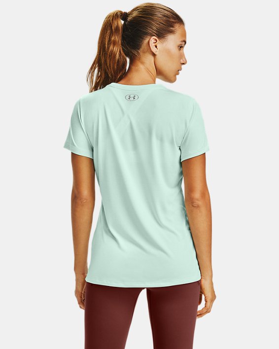 Women's UA Tech™ Twist T-Shirt, Blue, pdpMainDesktop image number 1